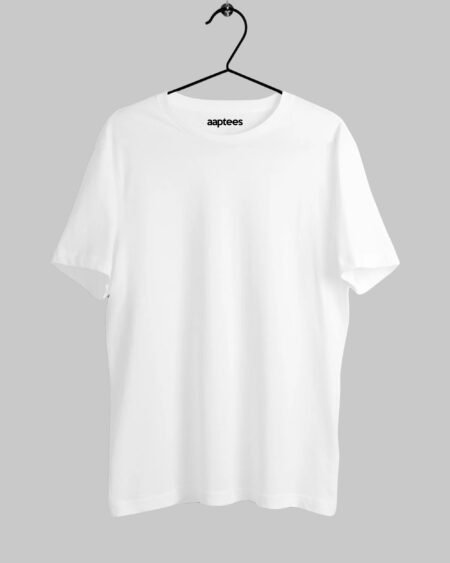 White Plain Polycotton T-shirt