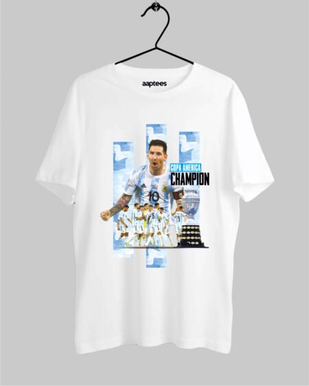 Messi Copa Champion White Polycotton T-shirt